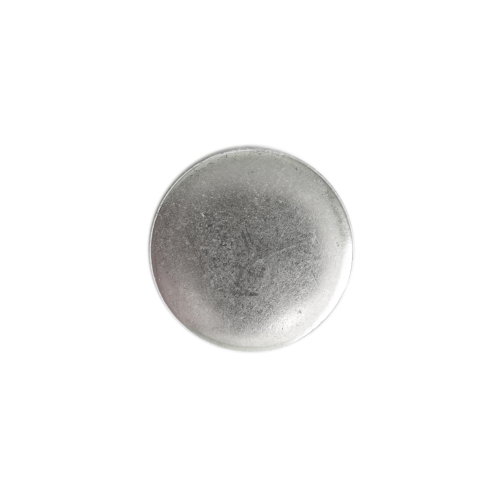 Ümar, kergelt kumerate servadega, lameda pinnaga, kannaga metallnööp, 23mm/36L