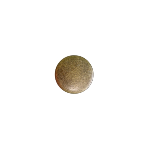 Ümar, kergelt kumerate servadega, lameda pinnaga, kannaga metallnööp, 12mm/20L