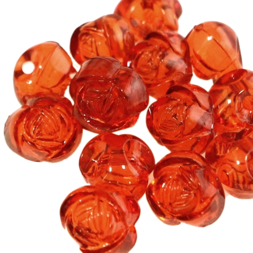 Roosiõiekujuline ümmargune kristall 15 x 12mm