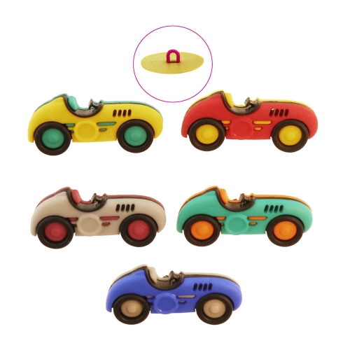 3D kannaga dekoratiivnööbid, max 3,2 cm, 5 tk, Dress It Up #10409 (USA)