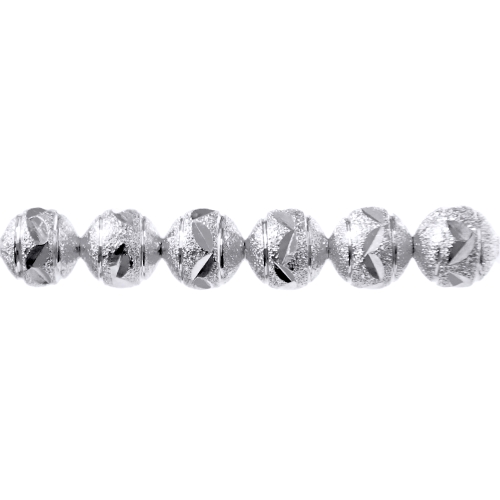 Reljeefse triibumustriga kareda pinnaga ümar metallhelmes, 10mm