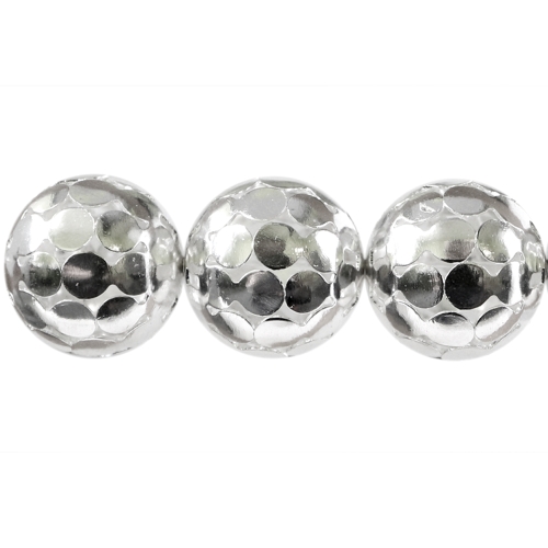 Õhuline metallhelmes, seest õõnes pitsilise mustriga, 20mm