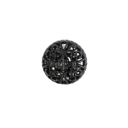 Pitsiline, õhuline, ümar, kannaga metallnööp, 16mm; 24L