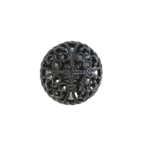 Pitsiline, õhuline, ümar, kannaga metallnööp, 19mm; 30L