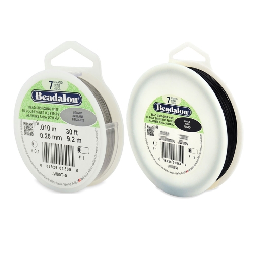 7-kiuline terastross, nailonkattega, ø0,25 mm; 9,2 m, Beadalon (USA)