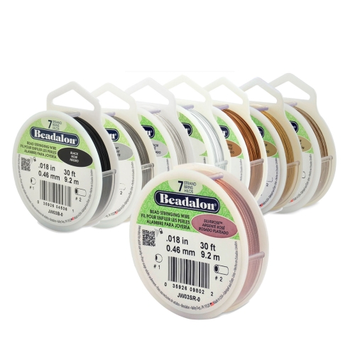 7-kiuline terastross, nailonkattega, ø0,46 mm; Beadalon (USA)