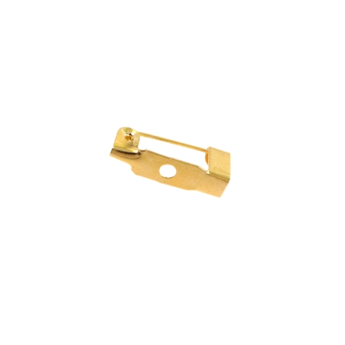 1-Eyelet Pin-On Brooch Base / 15mm