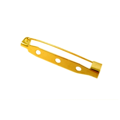 3-Eyelet Pin-On Brooch Base, 35mm