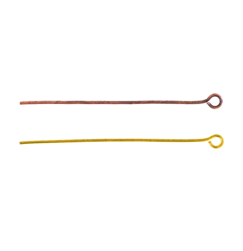 Jewellery Eye Pin, ø0,7mm, 45mm, 20pcs