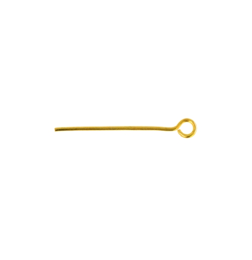Jewellery Eye Pin, ø0,7mm, 20mm, 20pcs