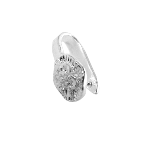 Flat Back Bail with Gems, 16 x 10mm