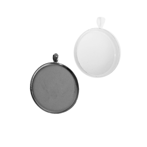 Circular Pendant Base, 21 x 2mm