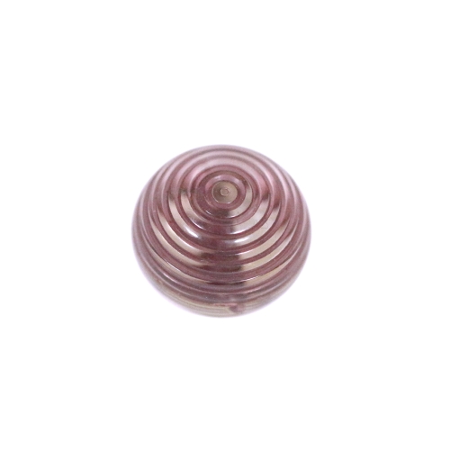 Reljeefse triibumustriga, ümara vormiga, kannaga plastiknööp, 13mm, 20L