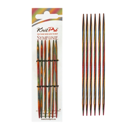 Lühikeste sukavarraste Symfonie Wood komplekt 10 cm, KnitPro 