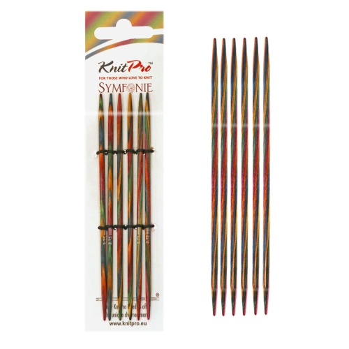 Lühikeste sukavarraste Symfonie Wood komplekt 15 cm, KnitPro 