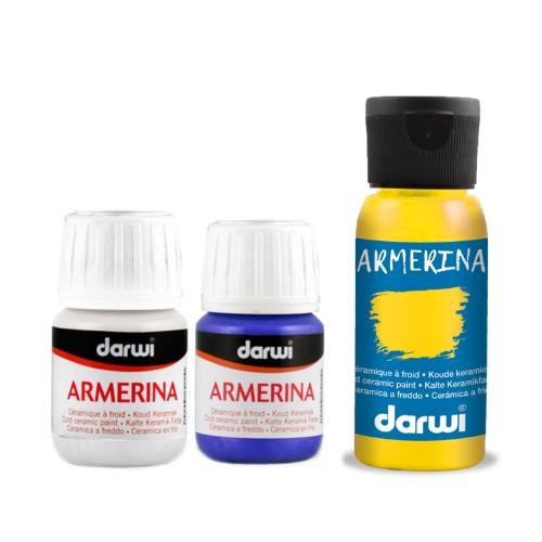 Portselani ja keraamika külmvärvid, 30 ml ja 50 ml, Darwi Armerina