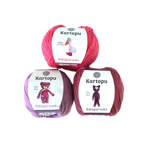 Poolpuuvillane lõng Amigurumi, Kartopu