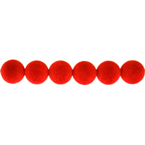 Sametkattega ümarad helmed 12mm