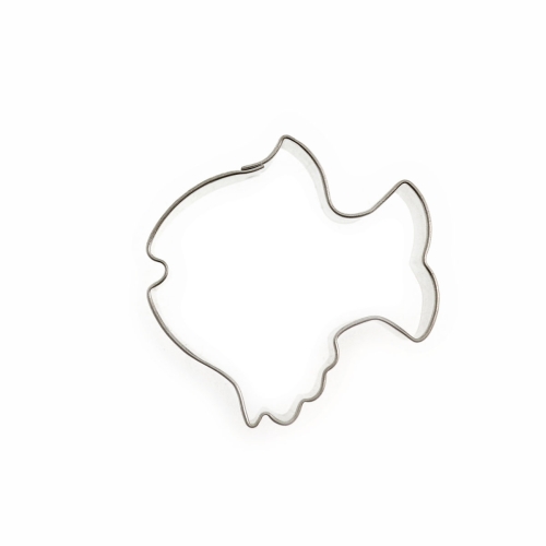 Valgeplekist vorm 43 mm Väike kalake, #0178