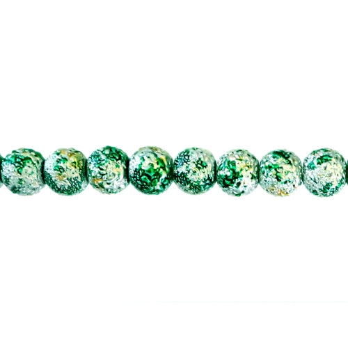 Struktuursed pärlmuttertoonides läbipaistmatud klaashelmed 8mm