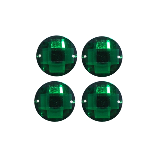 Tahulised ümarad plastikust dekoratiivkivid, 18 mm, 4 tk pakis