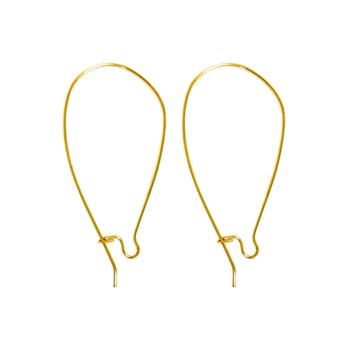 Earring Ear Wires, Closable, 46 x 20mm