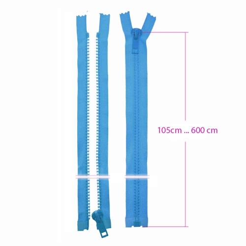 Alt avatavad plast-hammaslukud, traktorlukud, 8 mm, 105 - ... cm, Coats Opti