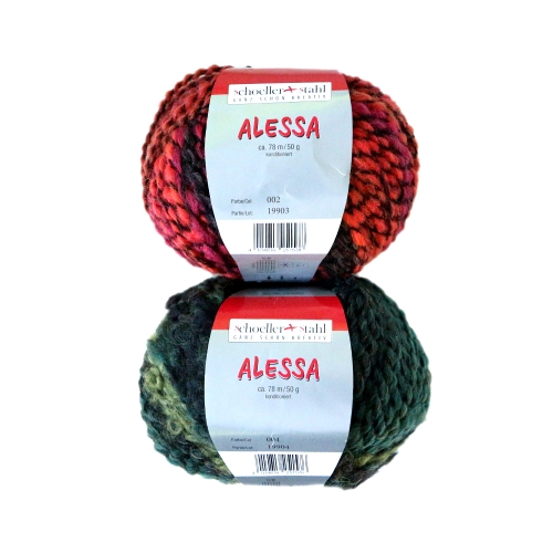 Villasisaldusega dekoratiivlõng Alessa, Schoeller+Stahl, 50 g = 78 m
