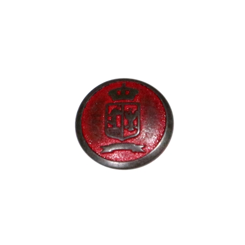 Vapimustriga, kumer kannaga metallnööp, 23mm, 36L