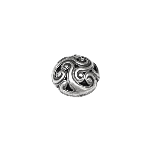 Reljeefse ornamendimustriga, kannaga metallnööp, 18mm, 28L