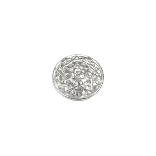 Reljeefse ornamendimustriga, kumer, kannaga metallnööp, 18mm, 28L