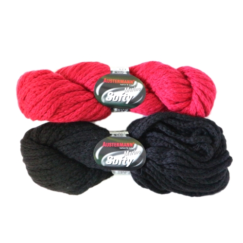 Jäme meriinovillane lõng Merino Softy, Austermann , 50 g = 53 m