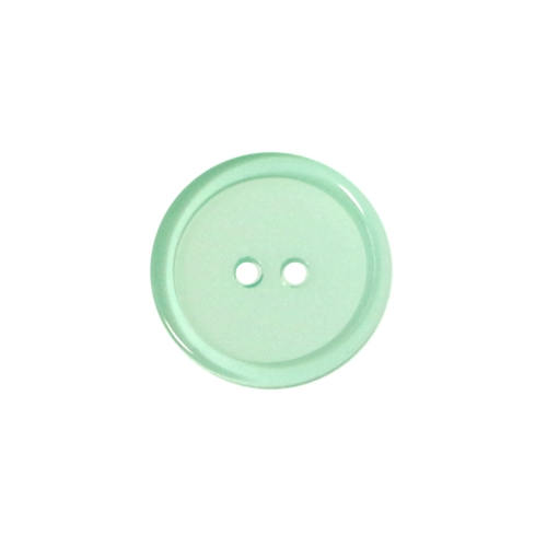 Lihtne kahe auguga, läbipaistev plastiknööp, 15mm/24L
