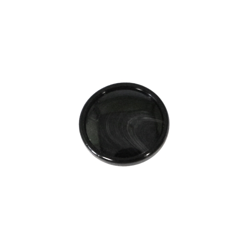 Õrna mustriga, kannaga plastiknööp, 15mm, 24L