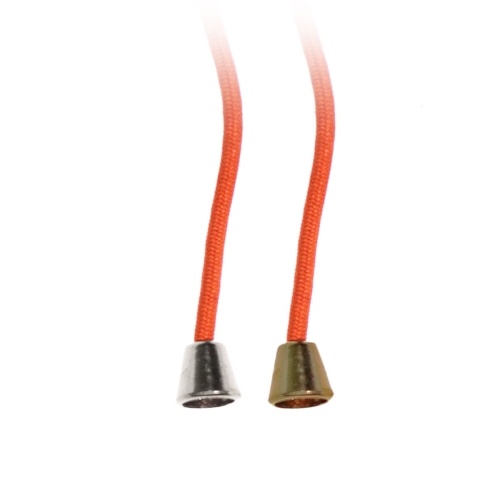 Väike metallist nööri otsik kelluke ø8,2 x 9,3 mm, sobib nöörile ~ø3 mm
