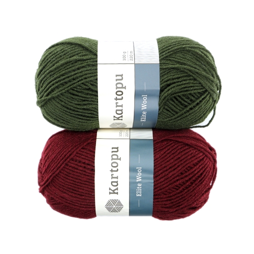 Poolvillane lõng Elite Wool, Kartopu, 100 g = 220 m