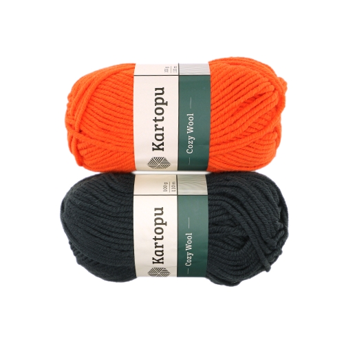 Villasisaldusega lõng Cozy Wool, Kartopu, 100 g = 110 m