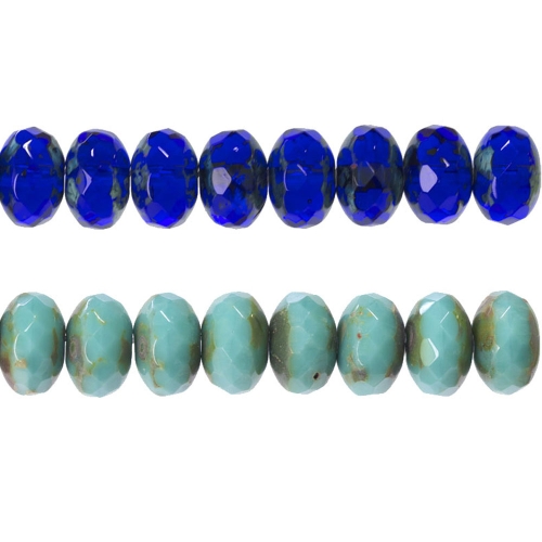 Lapik ümar klaashelmes, äärtest laigulise mustriga 11x7mm 