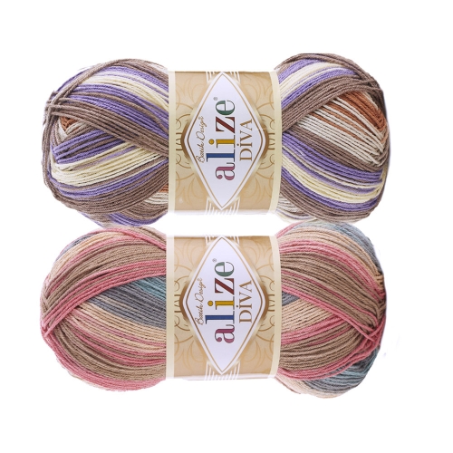 Пряжа Diva Batik Design, Alize, 100 g = 350 m