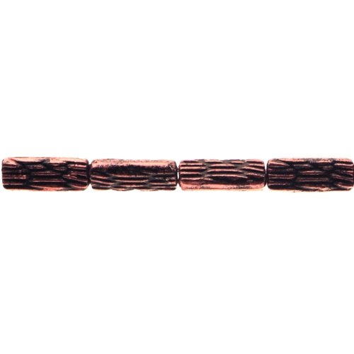 Torujas antiikse reljeefse mustriga plasthelmed 19 x 8mm