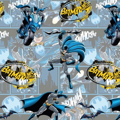 Puuvillane elastaaniga trikookangas, Batman, 128.468