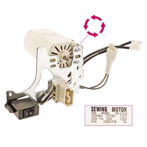 Overloki, mootor YDK 220-230V, 130W, 7500rpm YM-310-S 40141074 koos JUKI paigalduskomplektiga