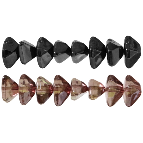 Rombja kujuga erikandliline kristall 15 x 10mm