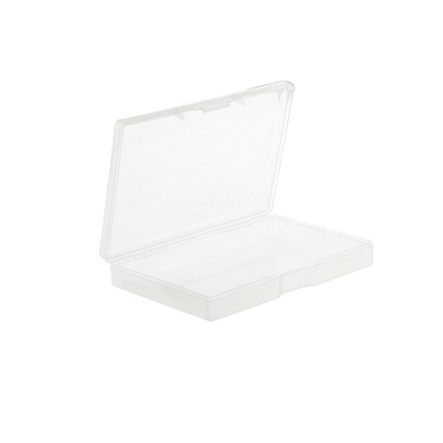 Plastmassist (PP) läbikumav õhuke säilituskarp, toos, lukustatav, 10,5 x 7,3 x 1,9 cm, KL1922