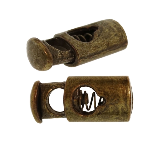 Metallstopper, ovaalne 25 x 11 x 7 mm nöörile max. ø5 mm