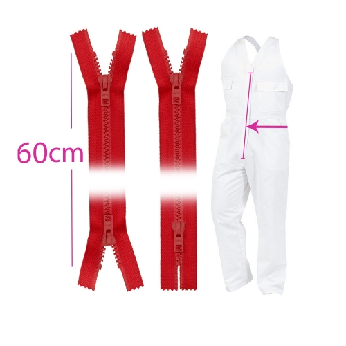 Alt kinnised 2 kelguga plast-hammaslukud, traktorlukud, Coats Opti, 6mm, 60cm