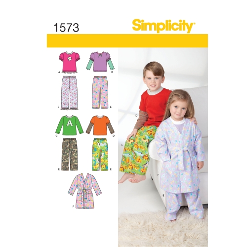Väikelaste ja laste salongiriided, Simplicity Pattern #1573