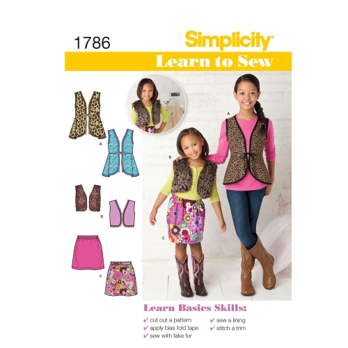 Õpi Õmblemist: Laste ja tüdrukute spordiriiete, Simplicity Pattern #1786