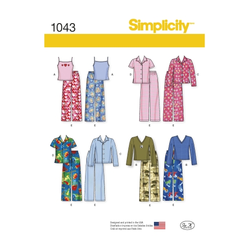 Lasteriided poistele ja tüdrukutele, Simplicity Pattern #1043