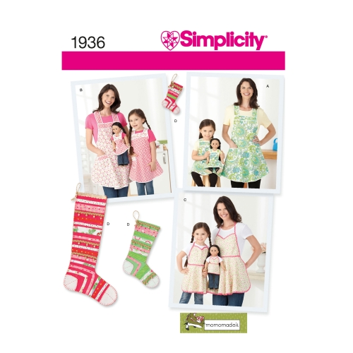 Laste põlled, suurused: A (S - L / S - L), Simplicity Pattern #1936